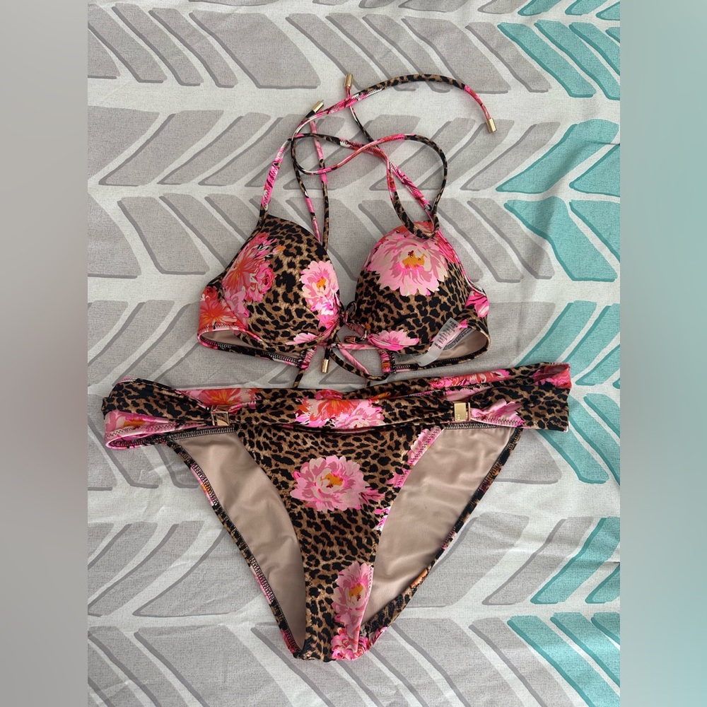 Victoria’s Secret cheetah peony bikini